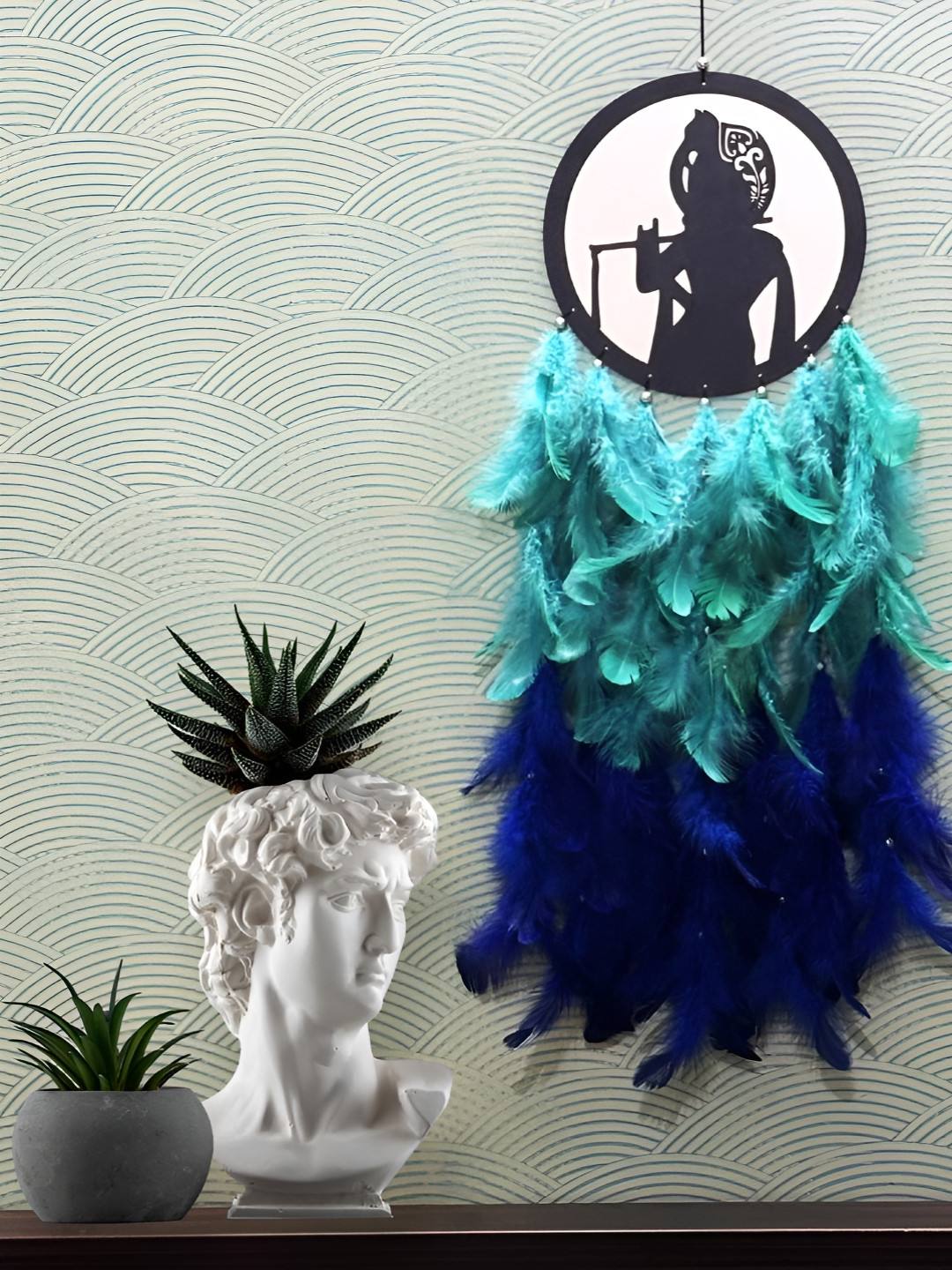 COLOR SPLASH Dream Catcher Wood Glossy Hanging Bedroom -20In