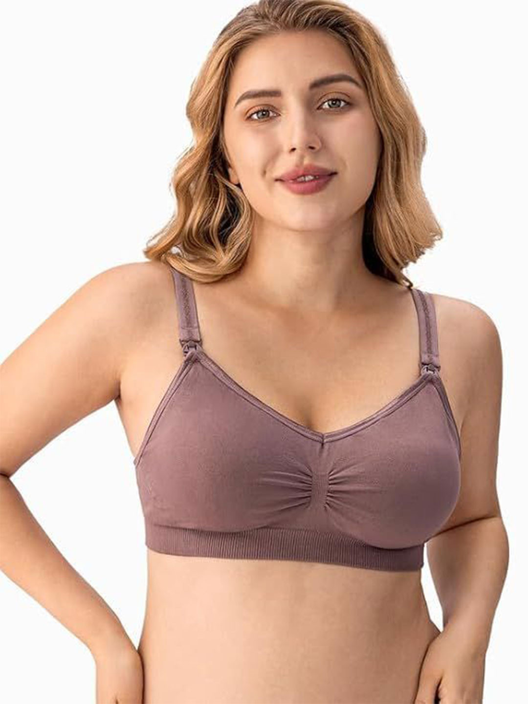 BRACHY Full Coverage Removable Padding Non-Wired Regular Maternity Bra