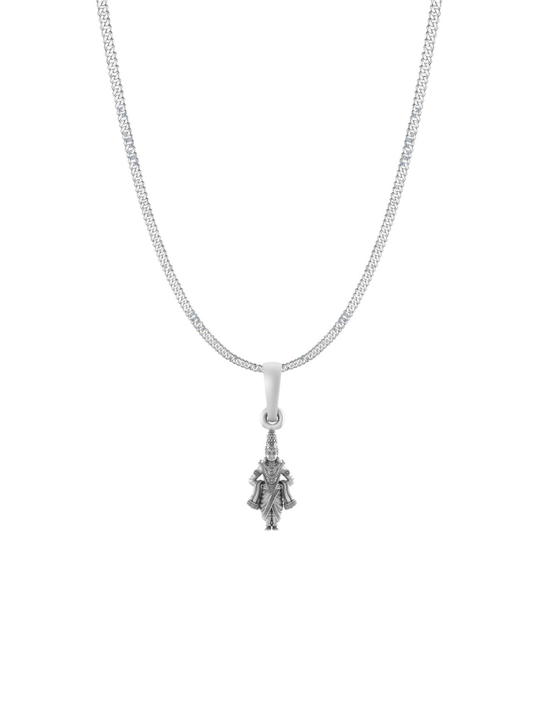 Metronaut Men 925 Sterling Silver Vitthal Pendant With Chain