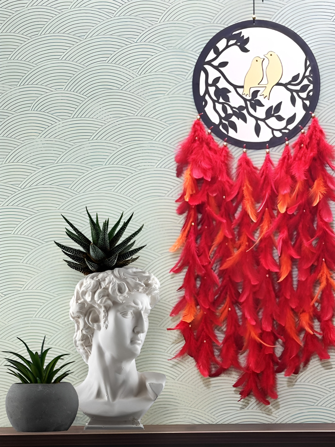 COLOR SPLASH Color Splash Wood Tasselled Glossy Hanging Bedroom Dream Catcher-20In