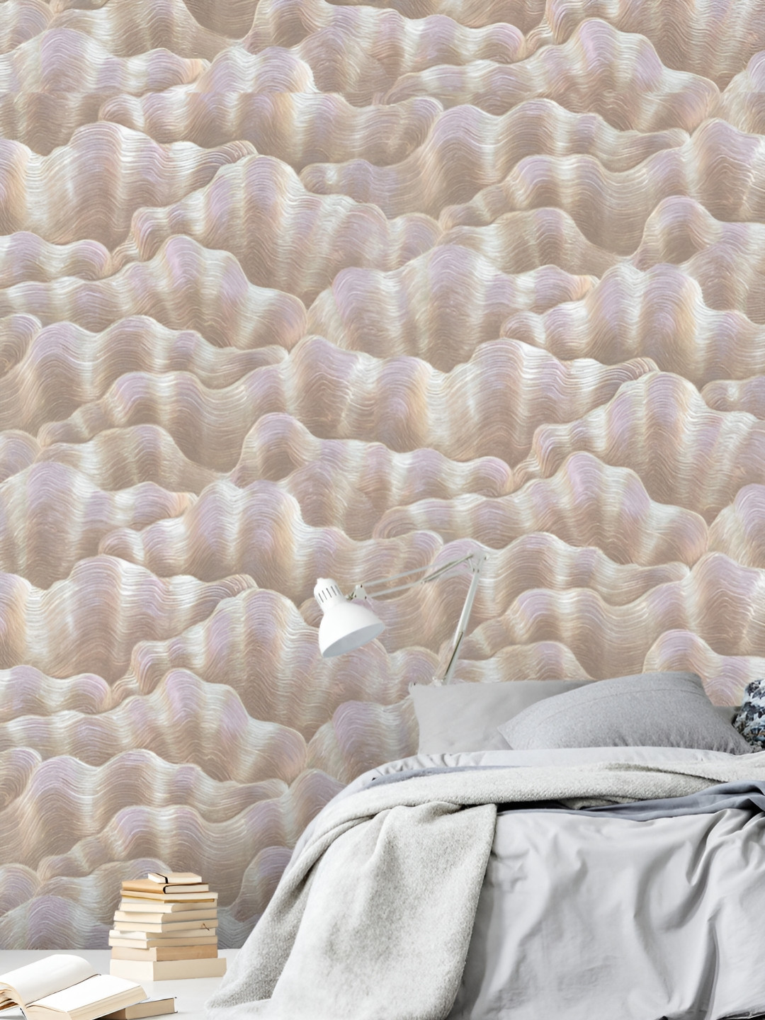 Fedora Wallpapers Purple & Brown 3D Printed Waterproof PVC Wallpaper