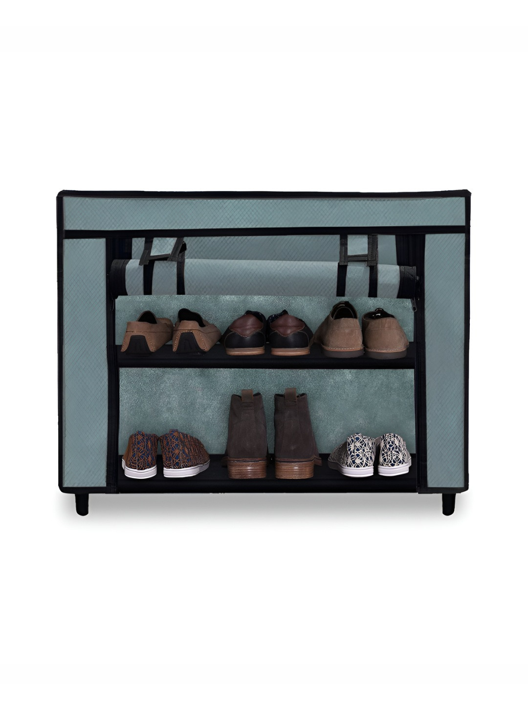 Urban Choice Stainless Steel 2 Layer Shoe Rack With Dust Cover