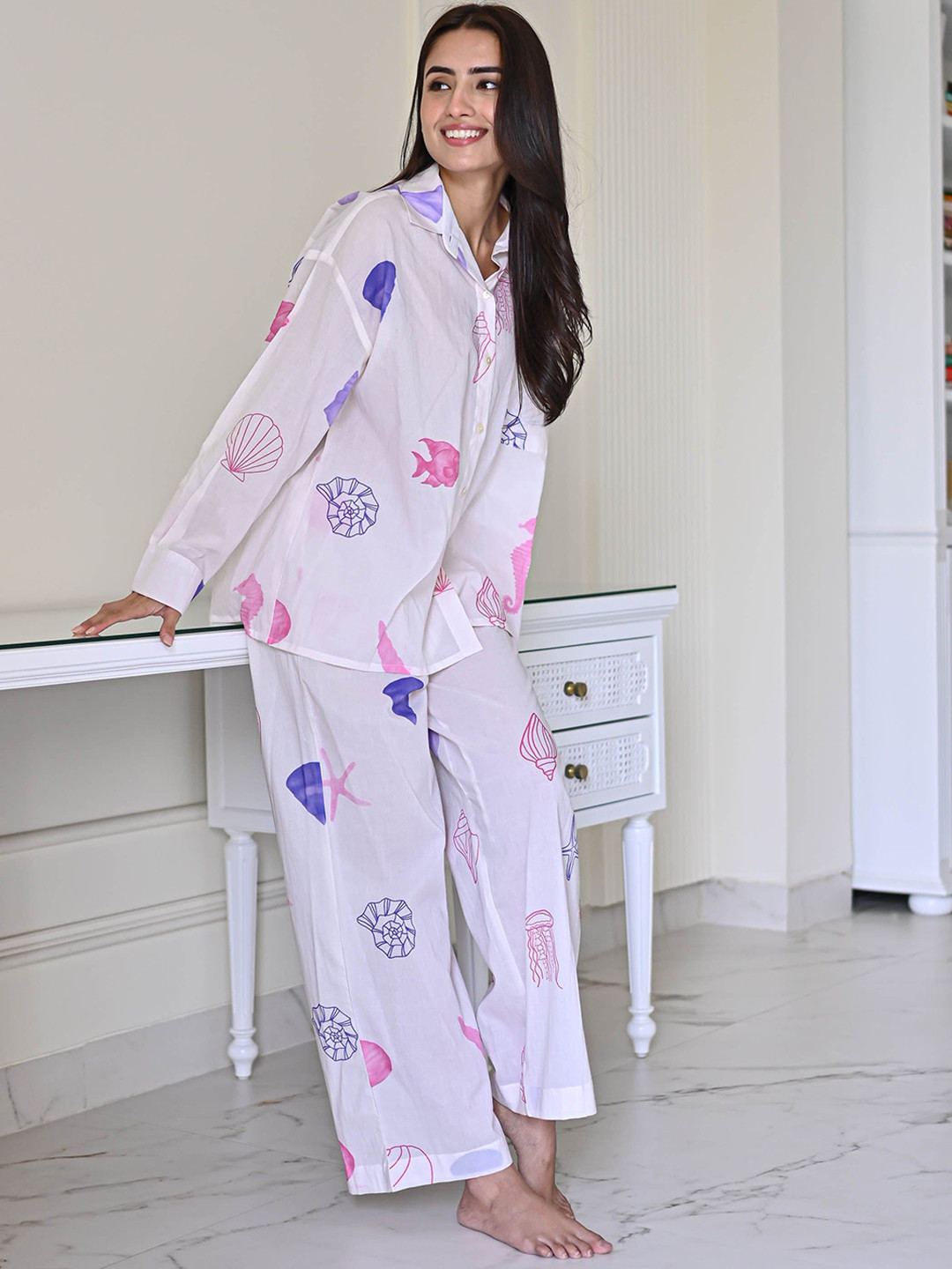 Bunaai Sea Shells Pyjama Set