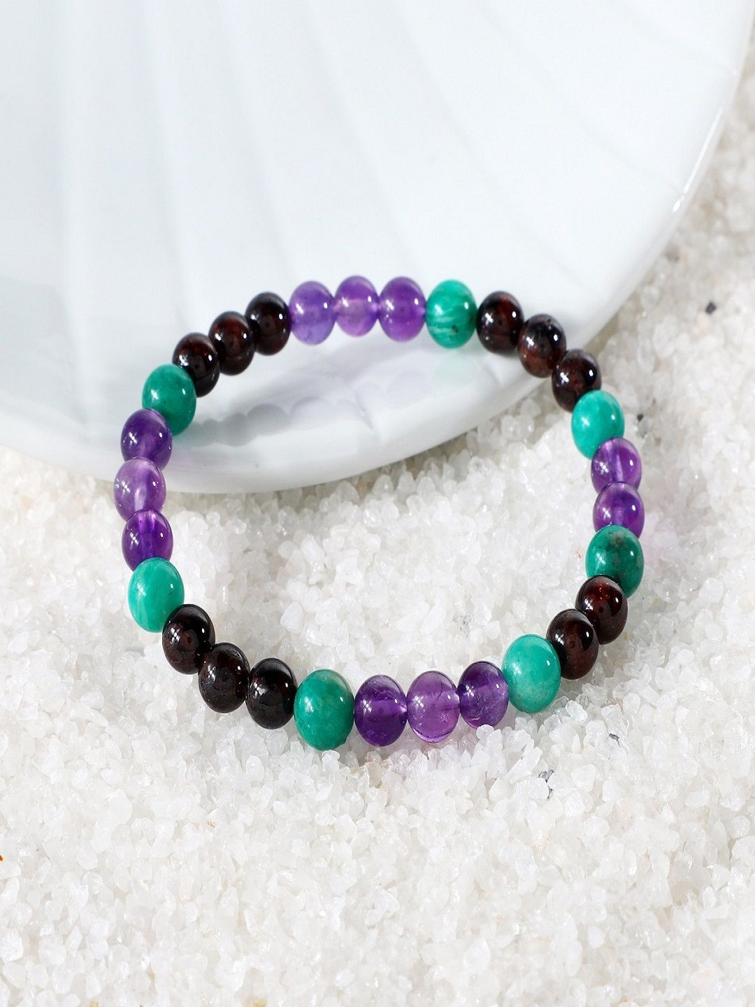 Nirvana Unisex Garnet Aquarius Zodiac Bracelet