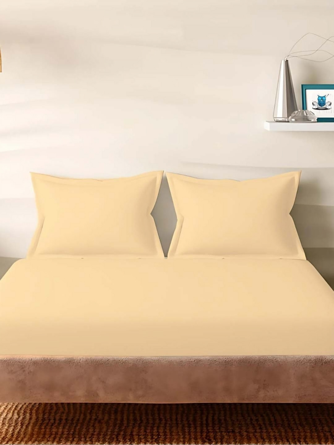 Sleeping Owls- because your sleep matters Magenta 2 Pieces Solid Cotton Linen Other Pillow Covers