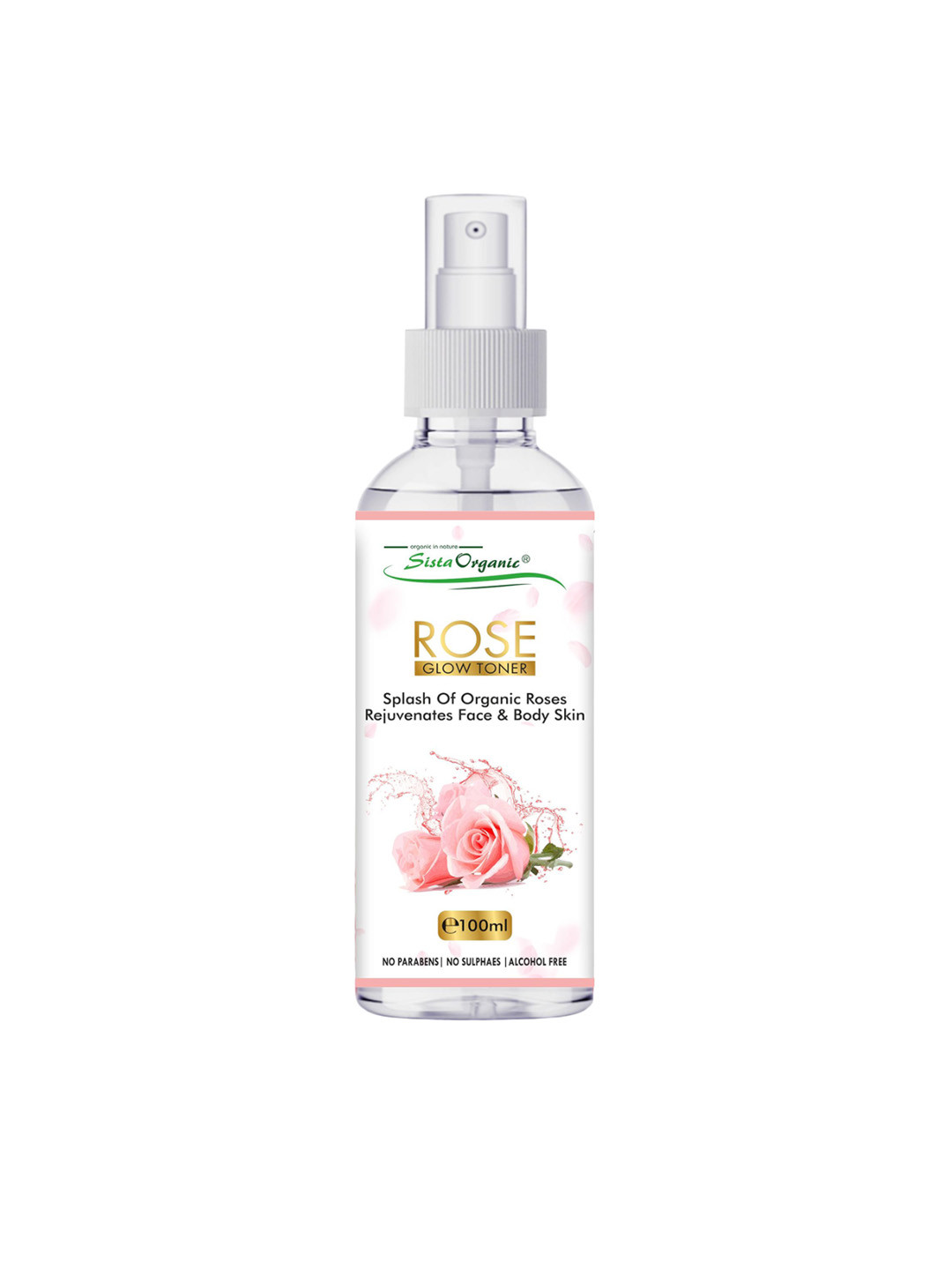 SISTA ORGANIC Rose Glow Toner For Oil & Acne Control - 100 ml