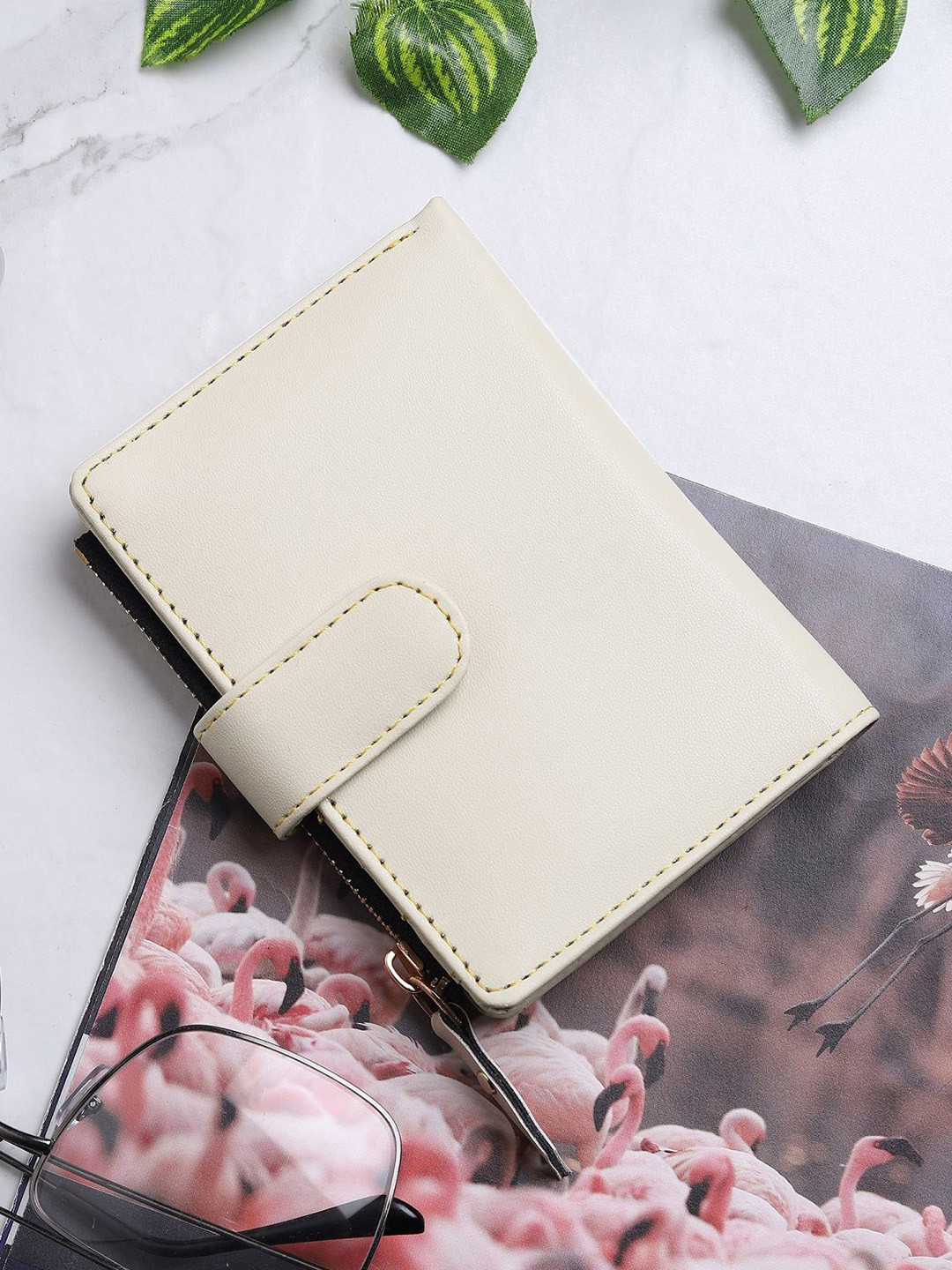 TnW Women PU Zip Coin Pocket Two Fold Wallet