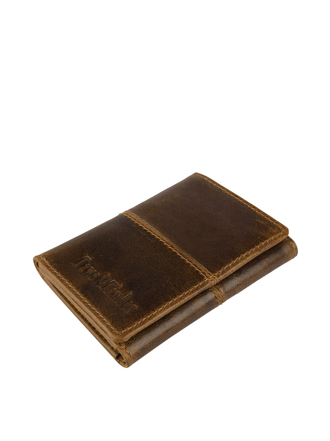 TAWS&TIMBER Men Leather Three Fold Wallet