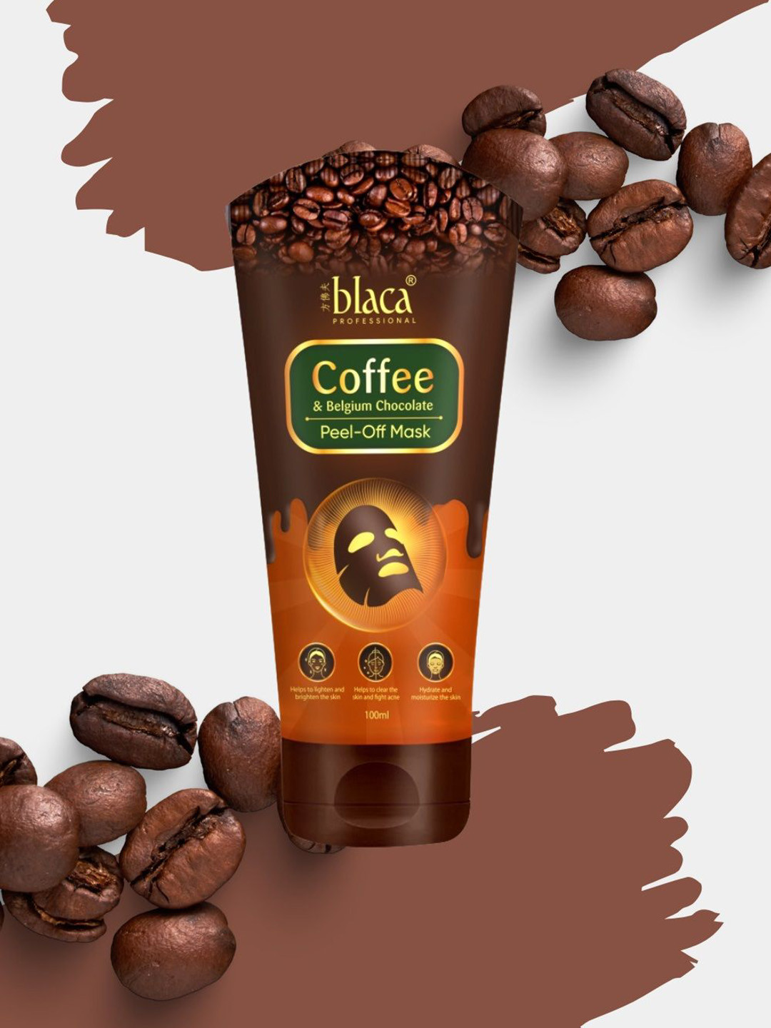blaca Set Of 2 Coffee & Belgium Chocolate Peel Off Mask - 100 ml Each