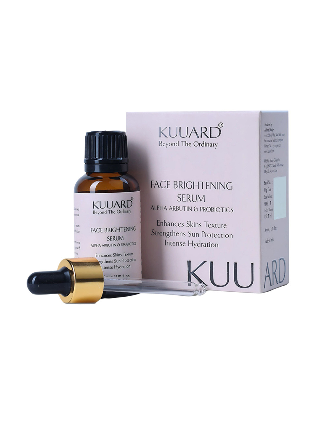 Kuuard - beyond the ordinary Face Brightening Serum With Alpha Arbutin - 30 ml
