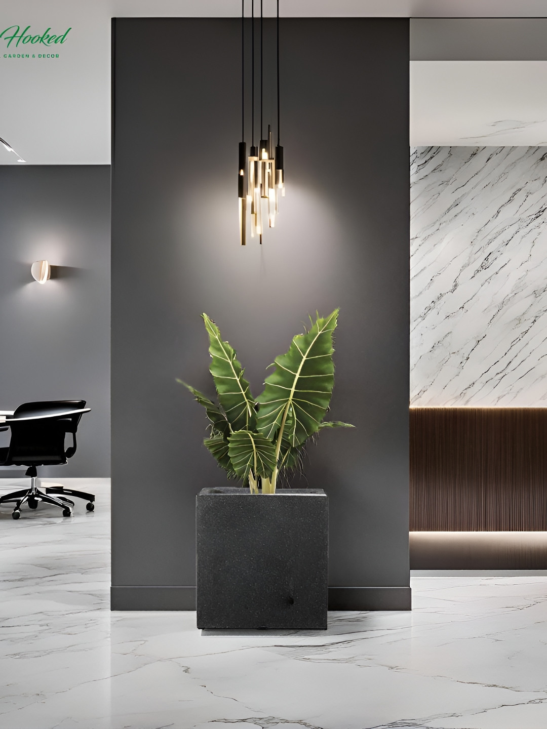 Go Hooked Decorative Planter & Indoor Outdoor  Flower Pot Cube 10