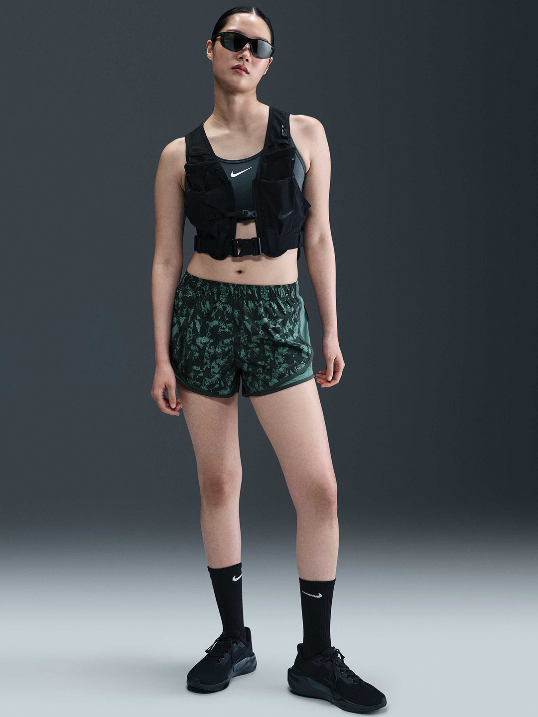 Nike One Tempo Women's Dri-FIT Brief-Lined Printed Running Shorts