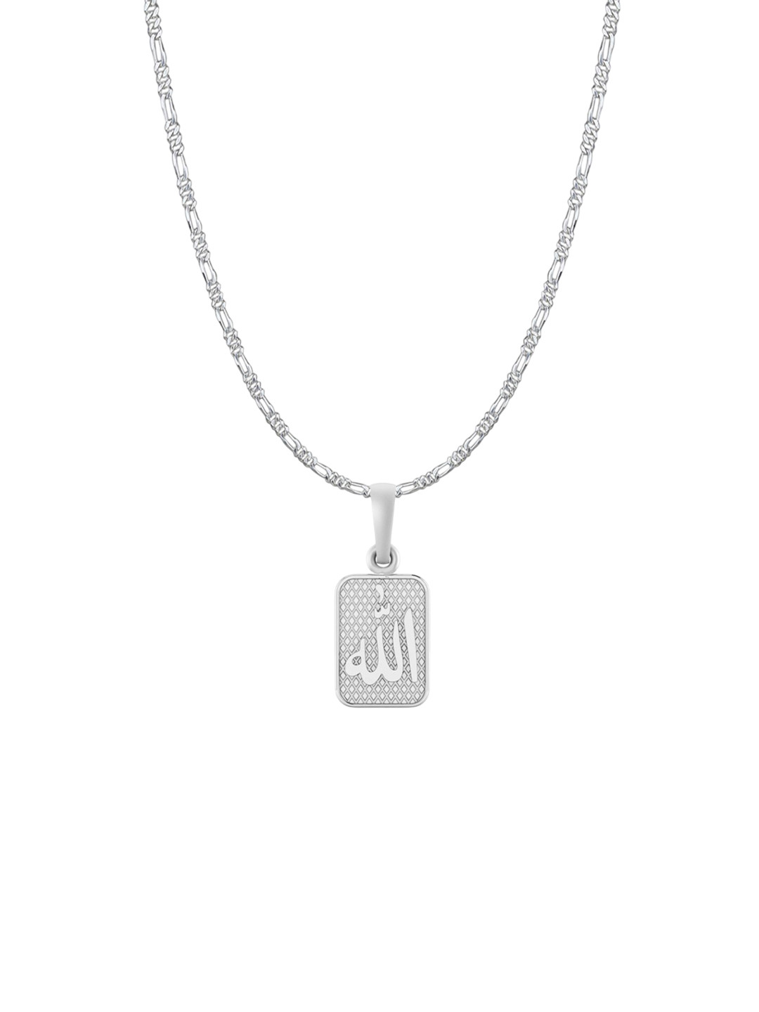 Metronaut Men 92.5 Sterling Silver Allah Pendant With Chain