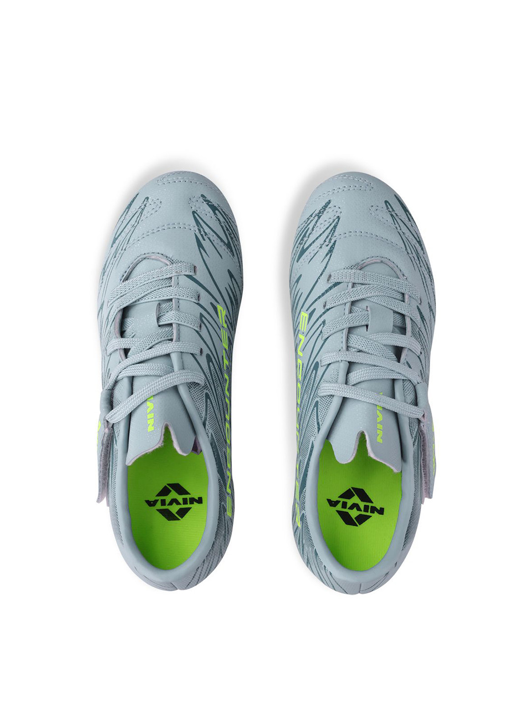 Nivia Kids Grey Encounter 11 Football Shoes