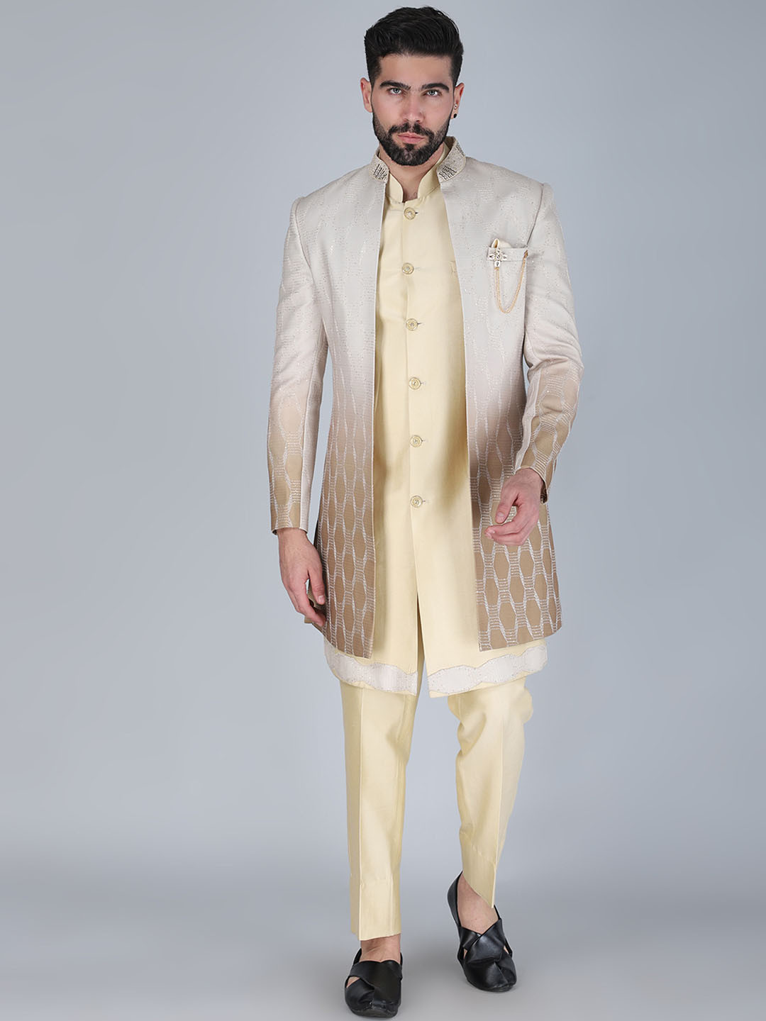 Denis Parkar Embroidered Sherwani Set