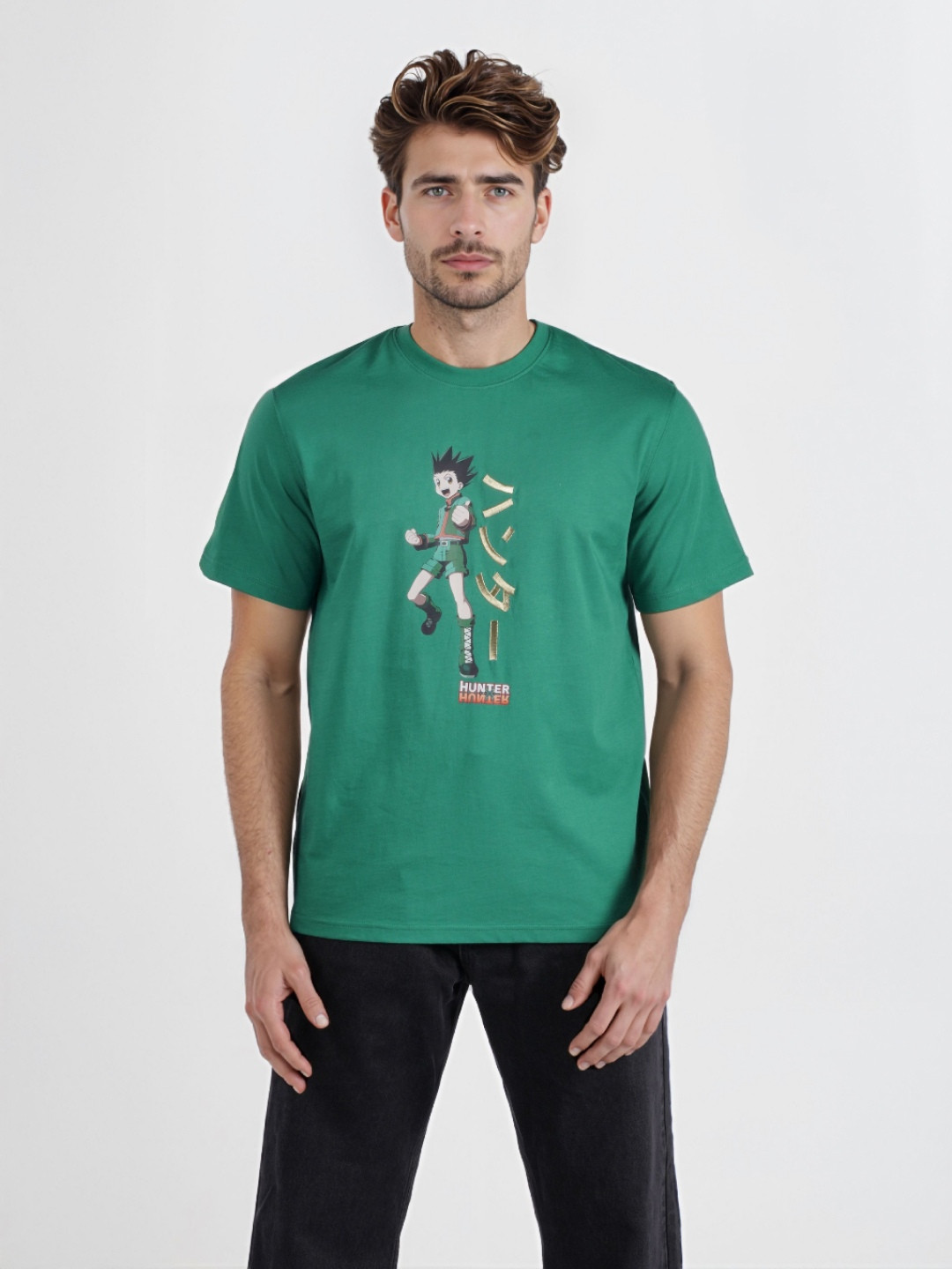 Celio Hunter Men Graphic Printed Cotton Boxy Fit T-shirt
