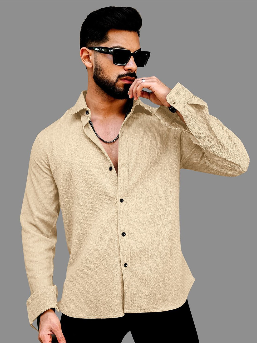 VORTEX Men Straight Regular Fit Shirt