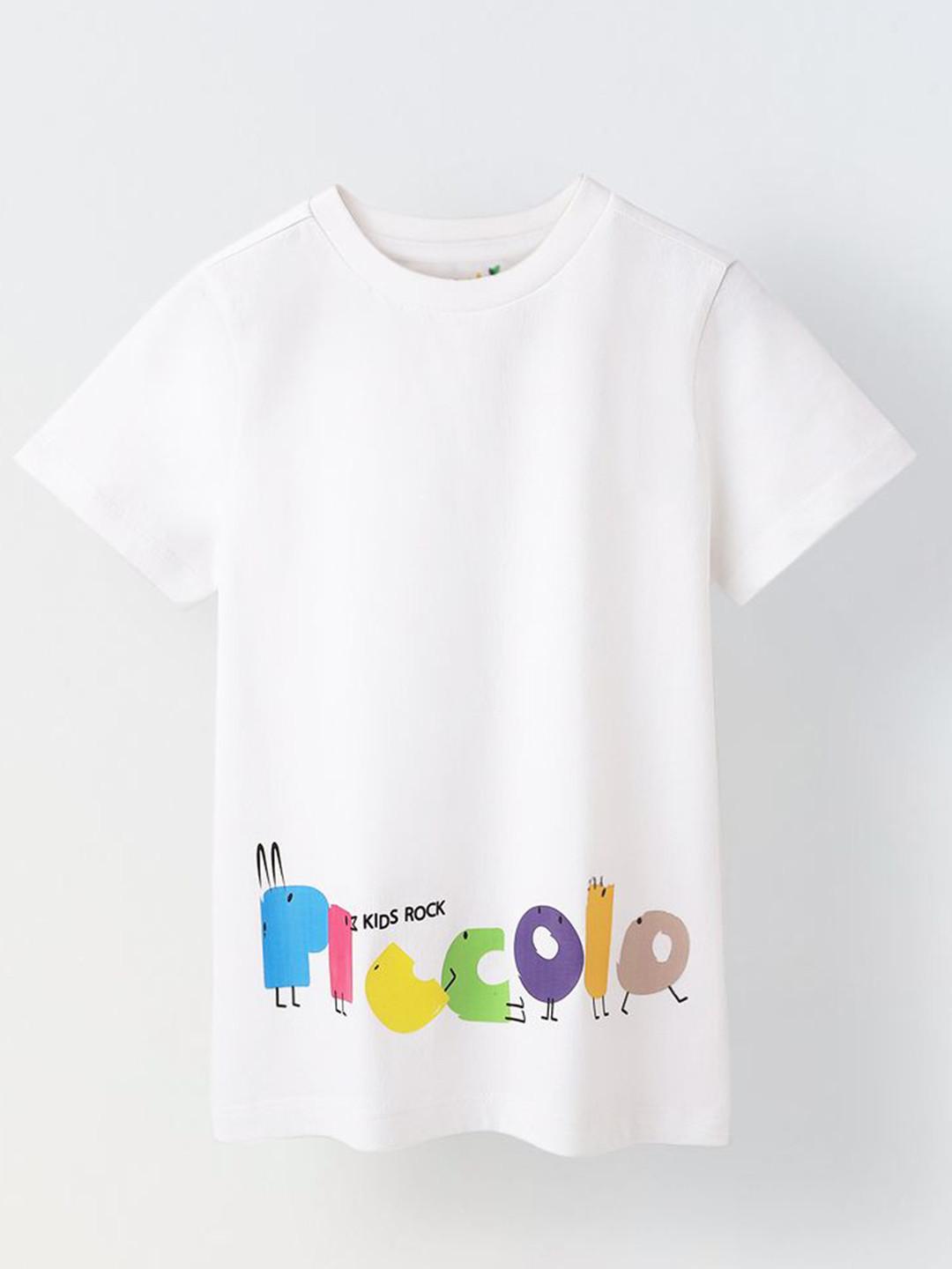 SPUNKIES Boys Typography Printed Round Neck Cotton T-shirt