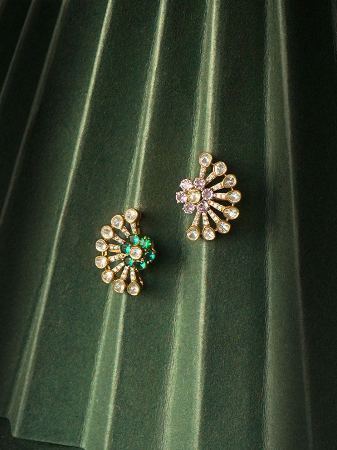 Polki Stories By Raniwala Polki Stud Earrings