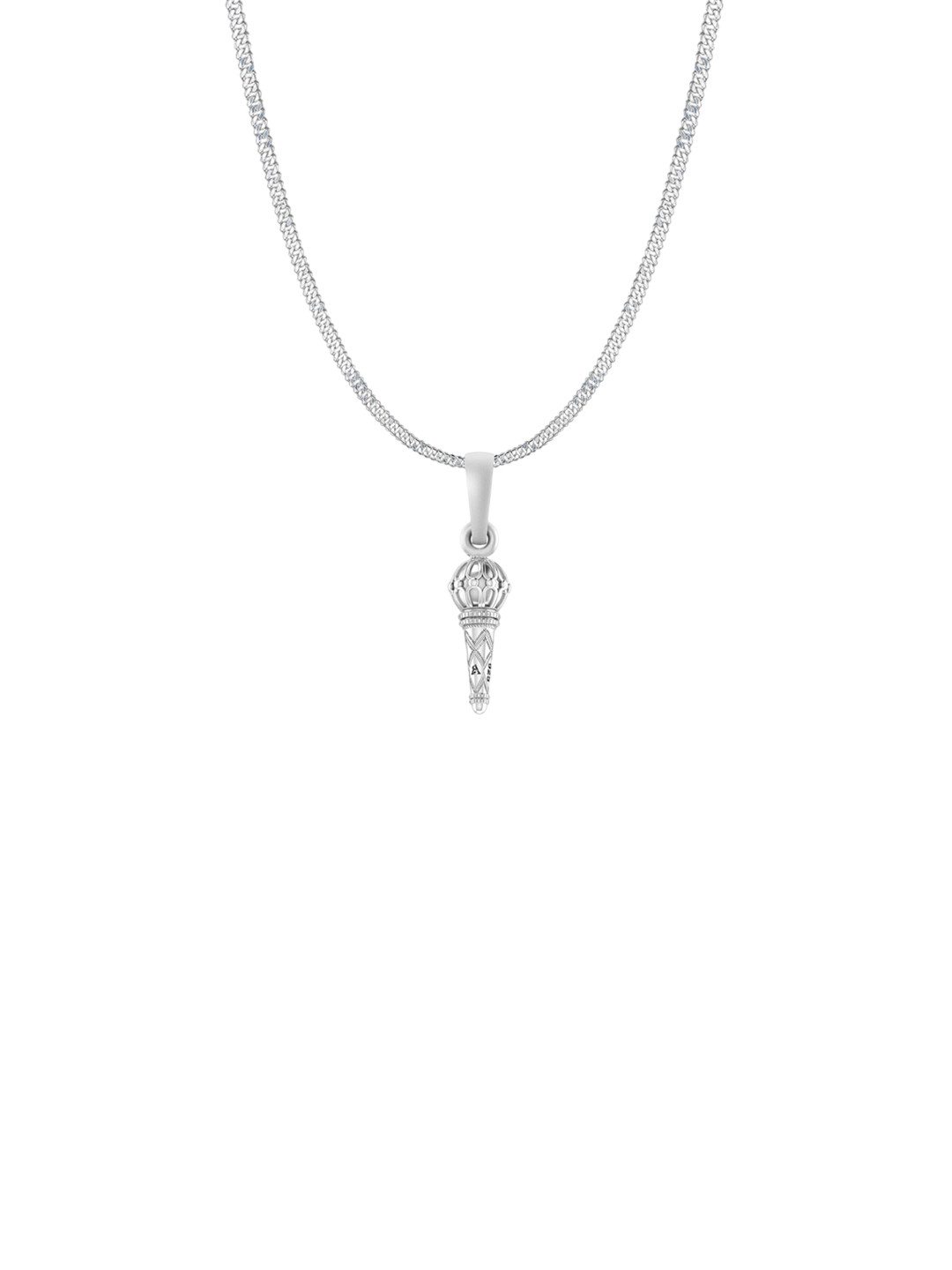 Metronaut Men 925 Sterling Silver Gada Pendant With Chain