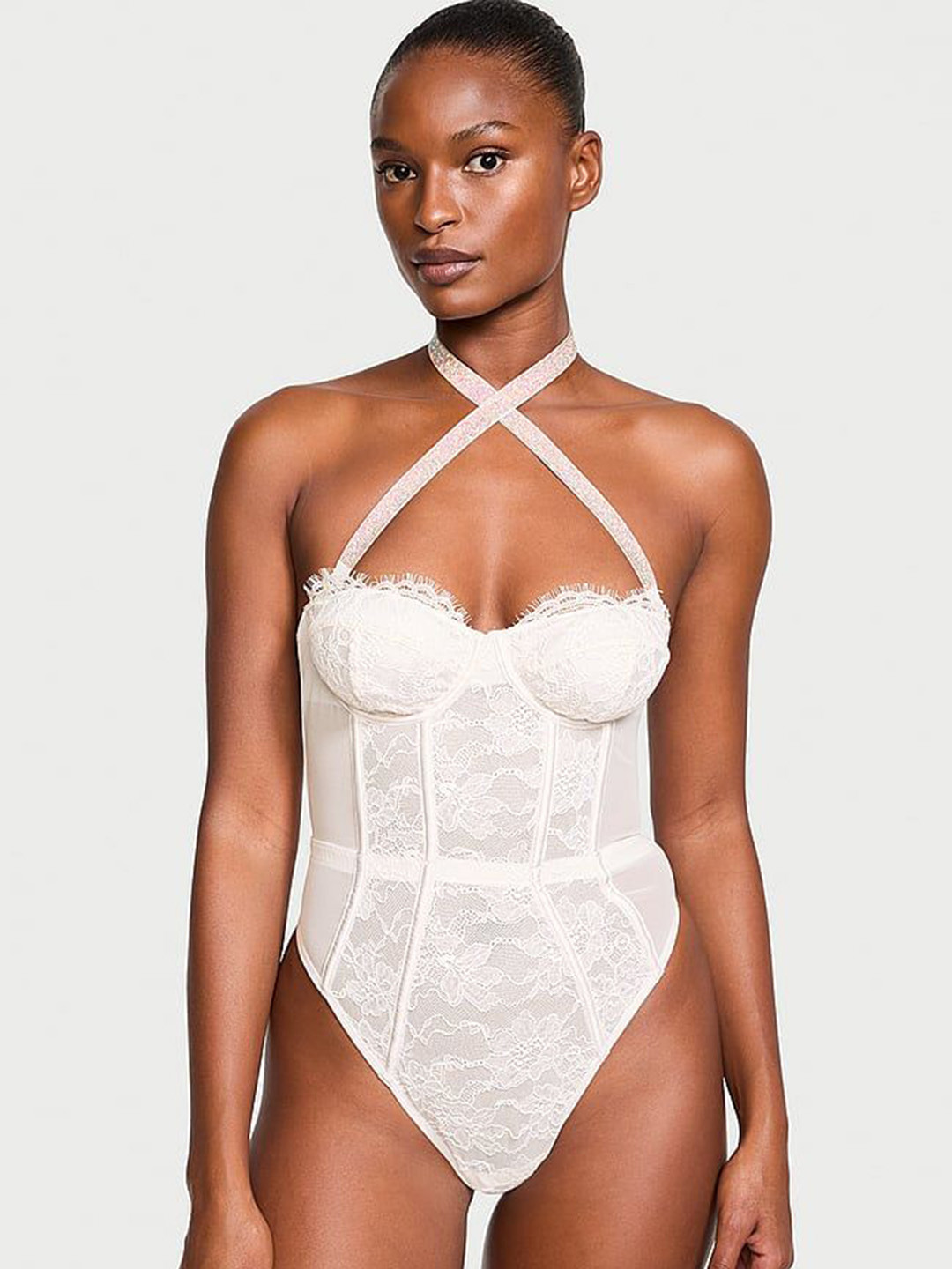 Victoria's Secret Women Halter Neck Bodysuit