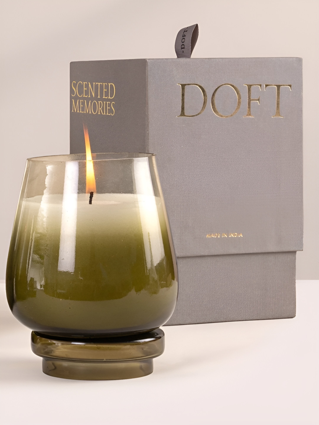 DOFT CANDLES Olive Sage Cleanse Small Cosmic Hues 1 Wick Solid Round Regular Jar Candles