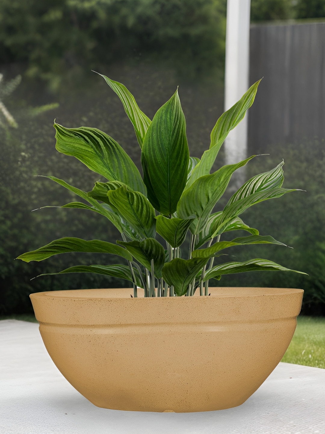 Go Hooked Decorative Planter & Indoor Outdoor  Flower Pot Lotus Bowl 25