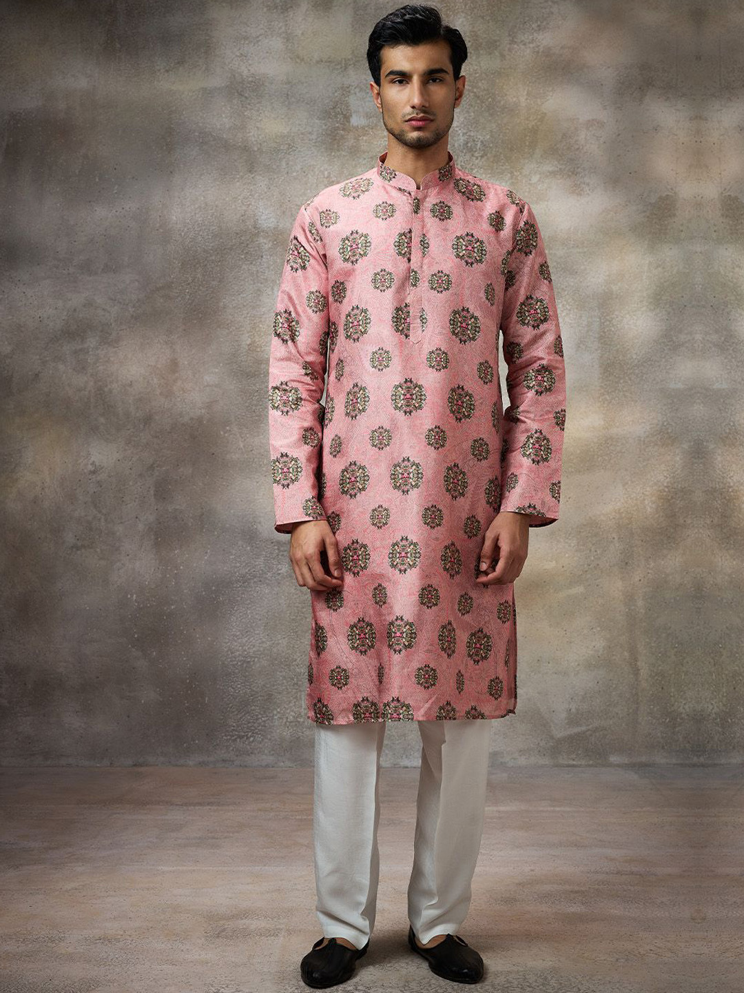 Rivaar By Rocky Star Men Printed Kurta with Trousers &