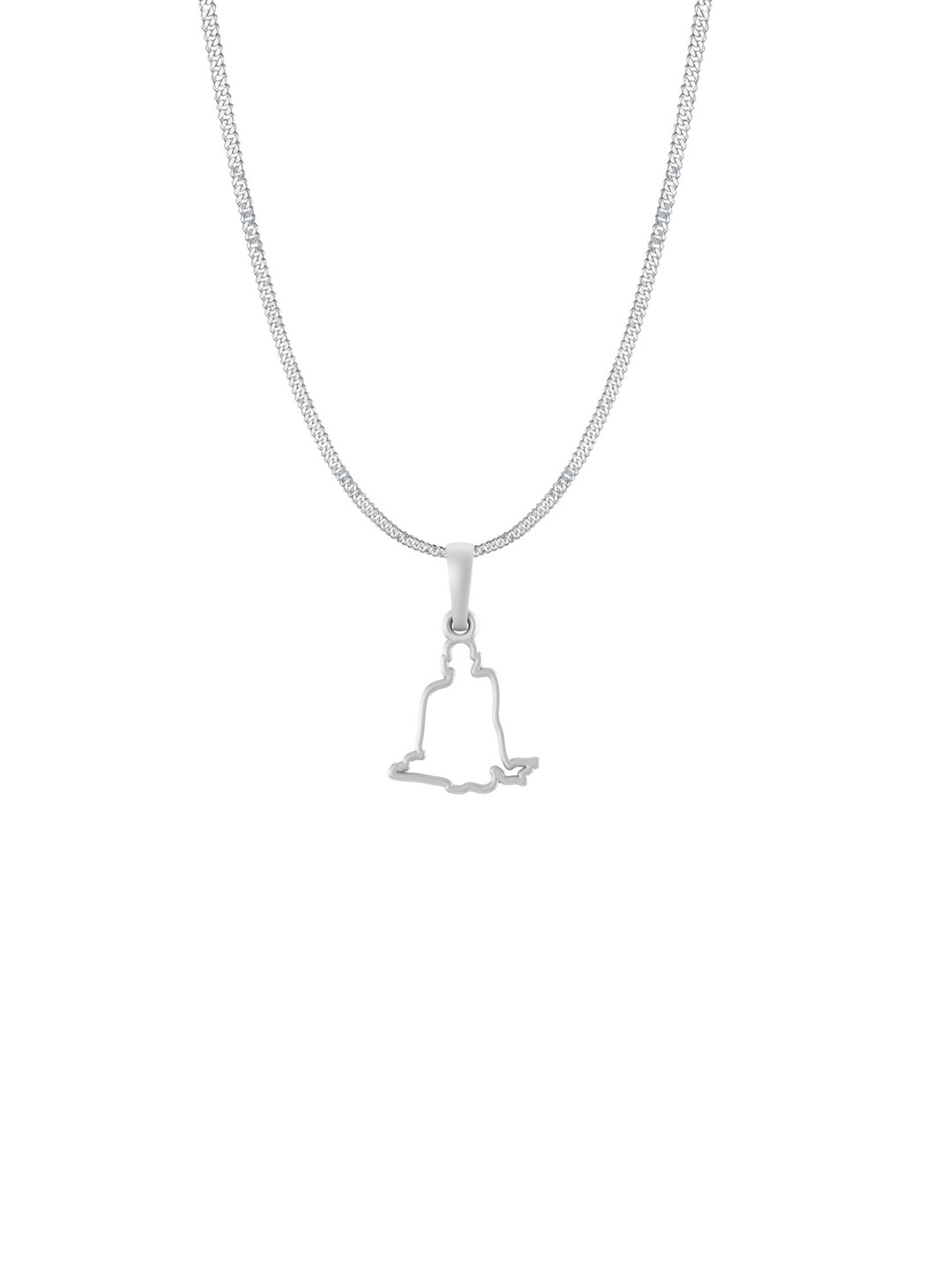 Metronaut Men 925 Sterling Silver Swami Samarth Pendant With Chain