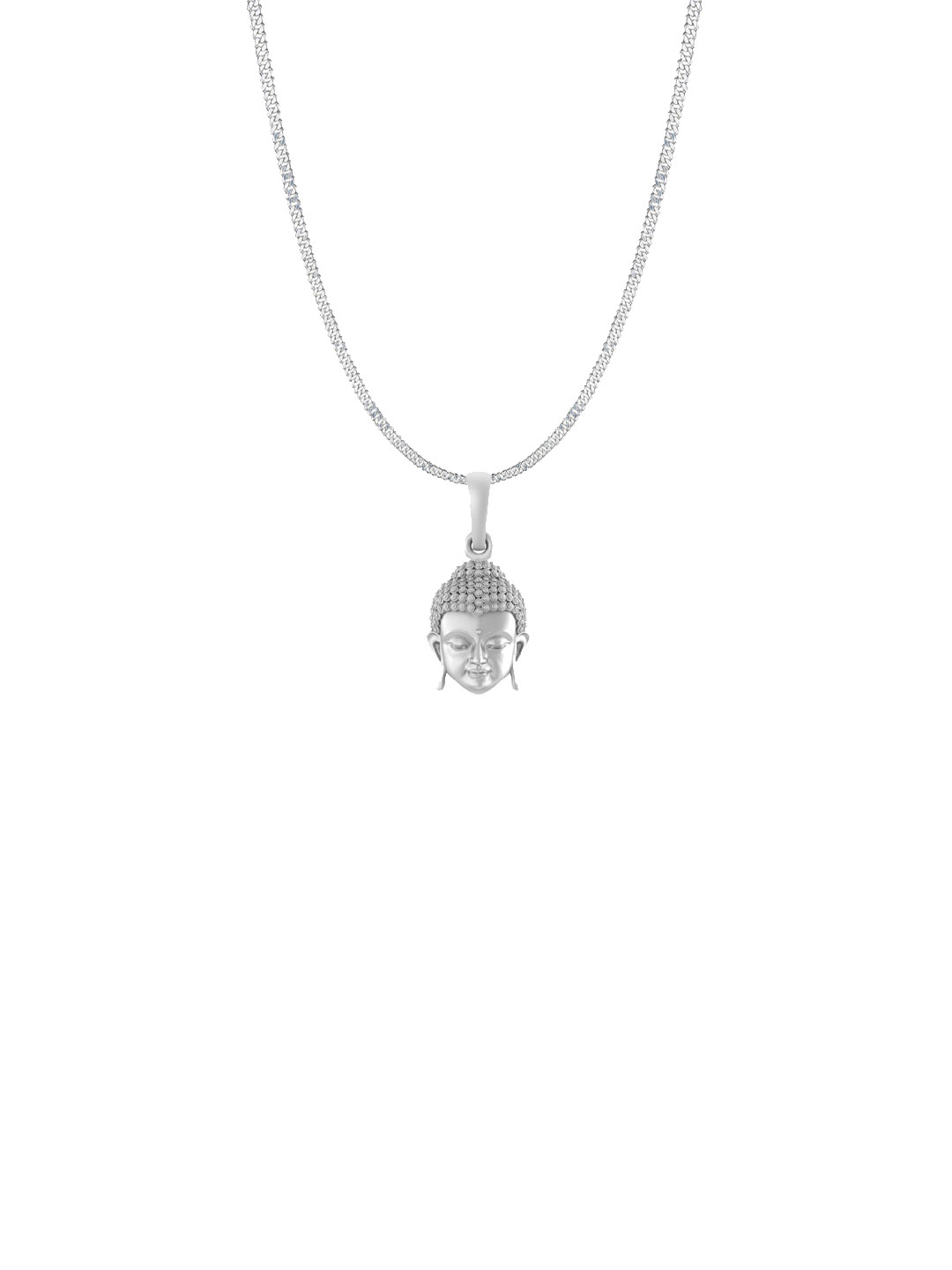 Metronaut 92.5 Sterling Silver Buddha Pendant With Chain