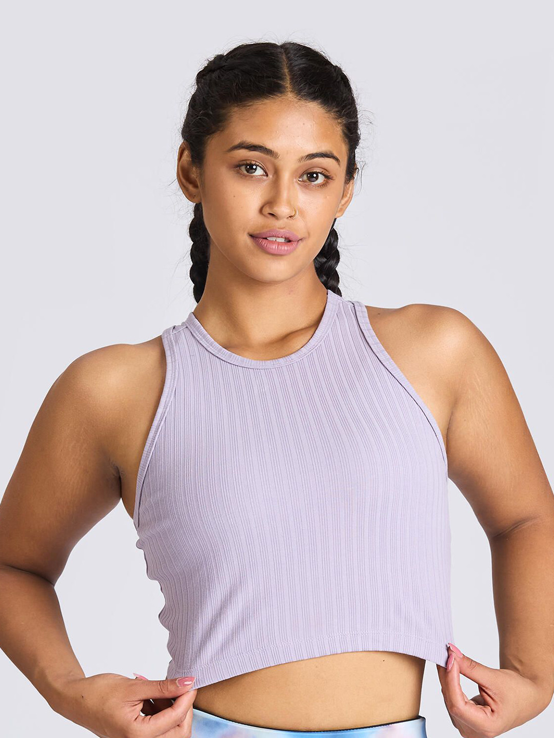Decathlon DOMYOS Solid Cropped Fitness Tank Top 520