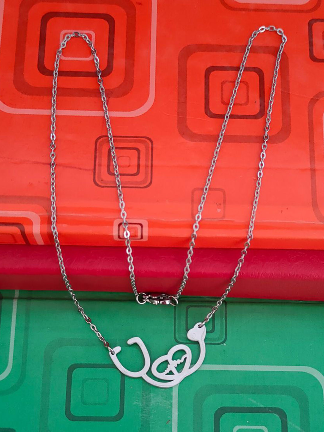 M Men Style Silver-Plated Necklace