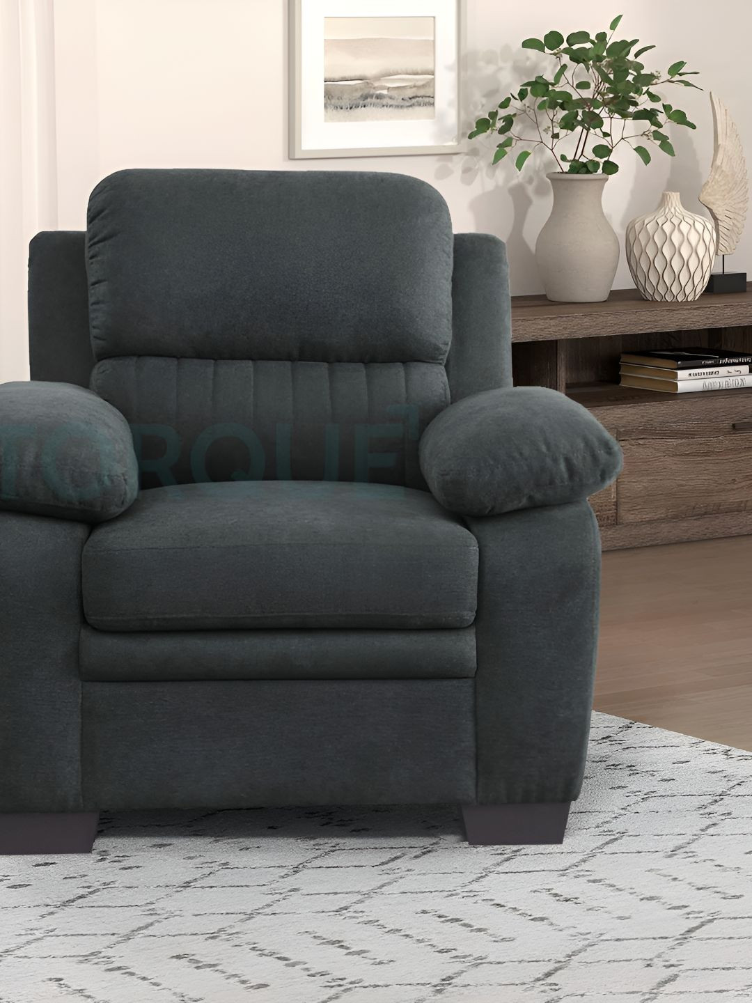 Torque Jett Grey Melange 1 Seater Inflatable Sofa & Bed