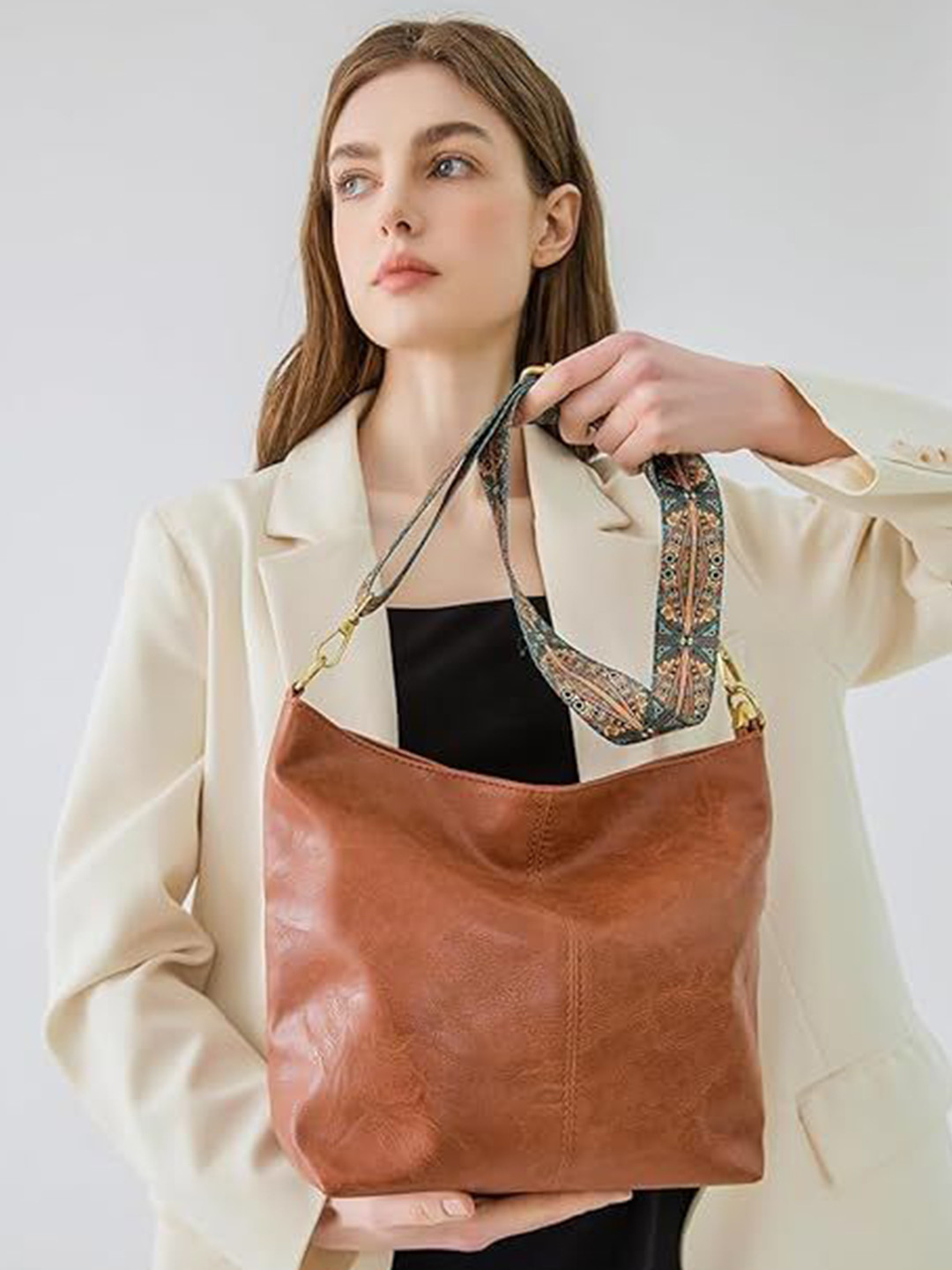 ARDAN Solid Medium Shopper Tote Bag