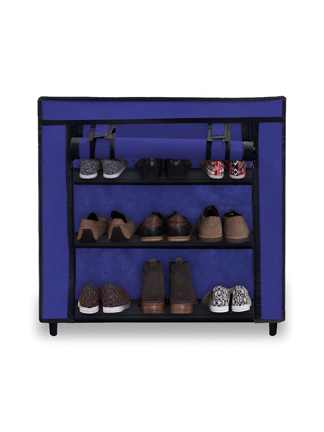 Urban Choice Stainless Steel 3 Layer Shoe Rack With Dust Cover