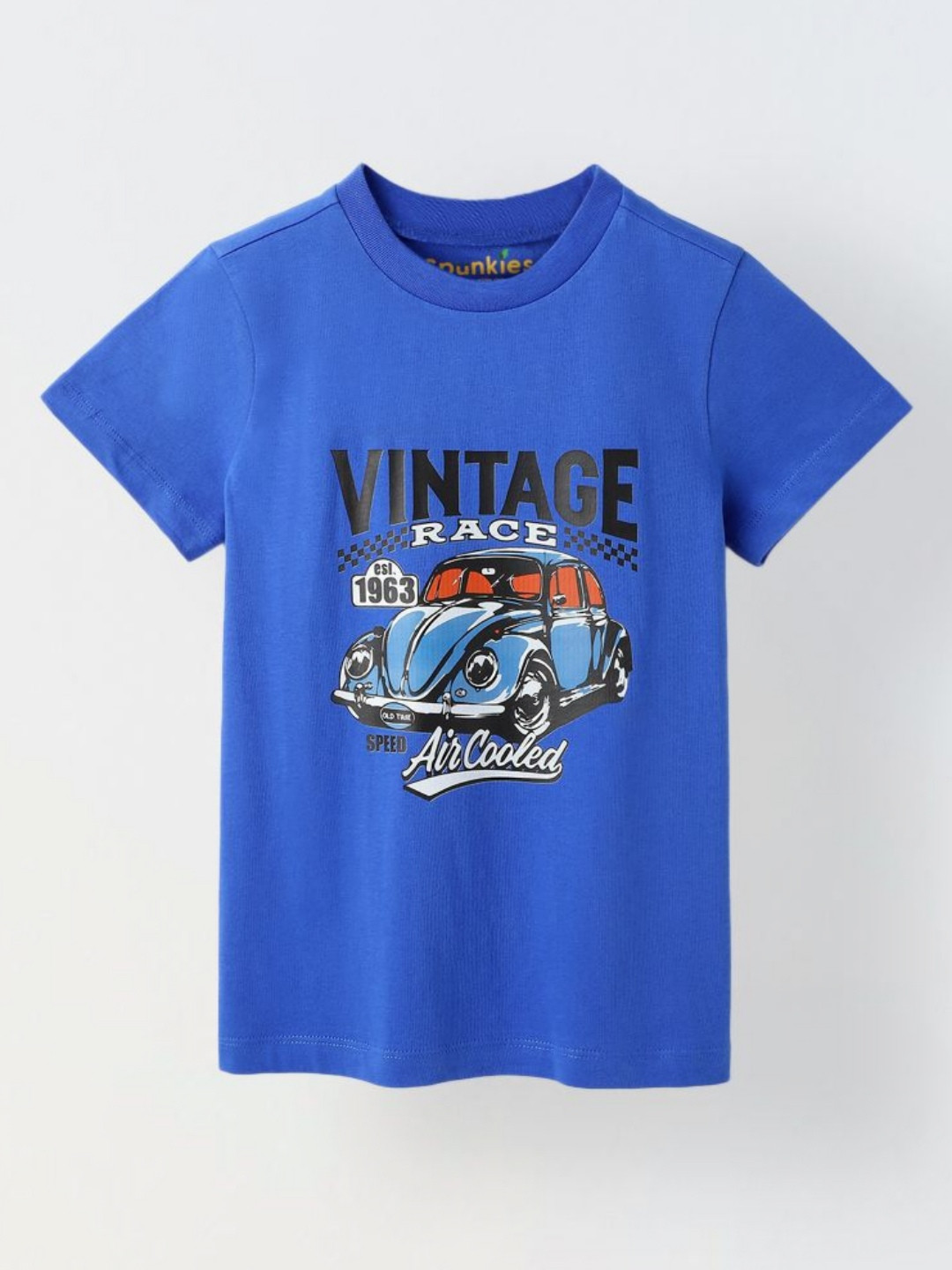 SPUNKIES Boys Graphic Printed Round Neck Cotton T-shirt