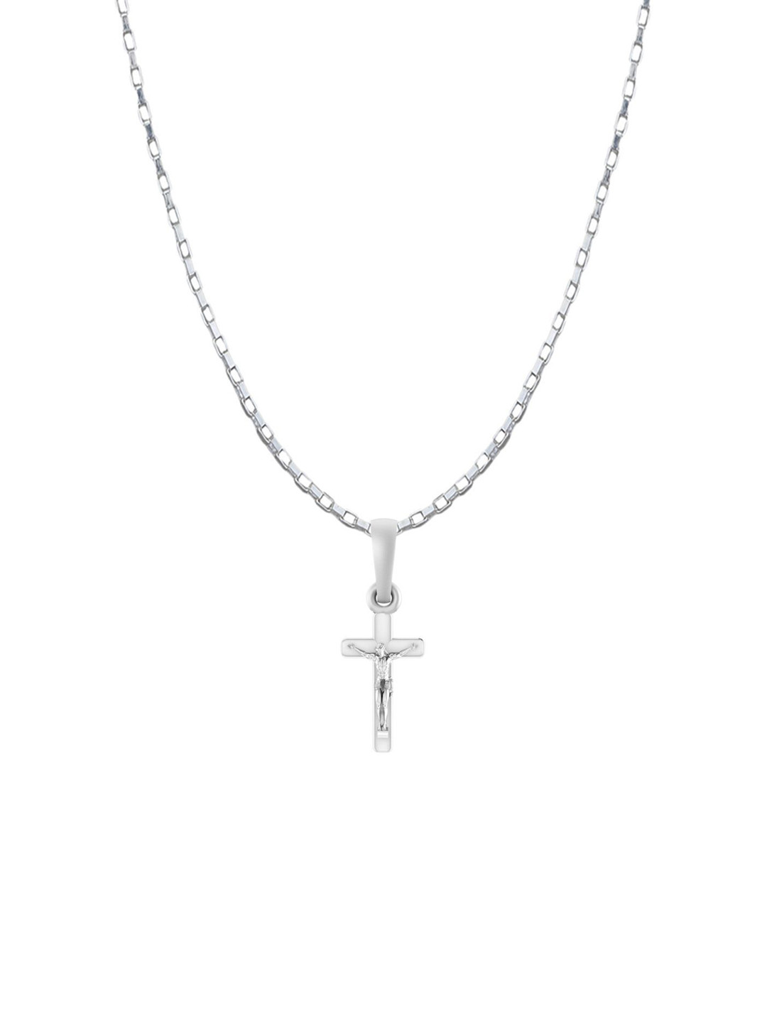 Metronaut 92.5 Sterling Silver Jesus Pendant With Chain