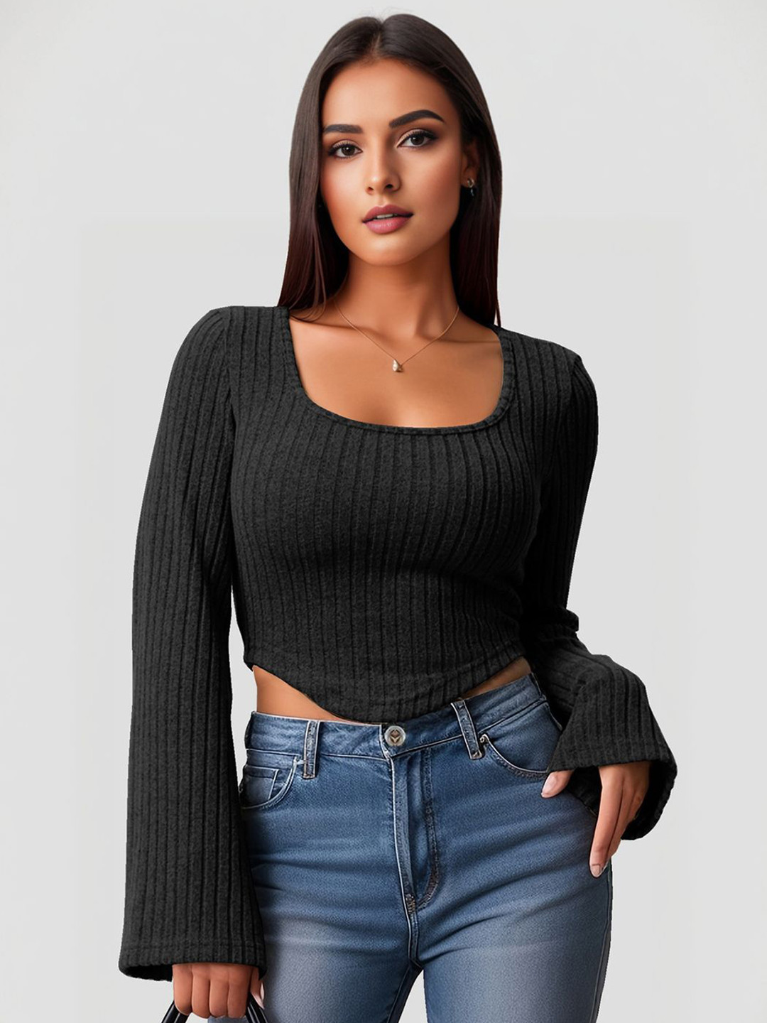 StyleCast Flared Sleeve Tank Top