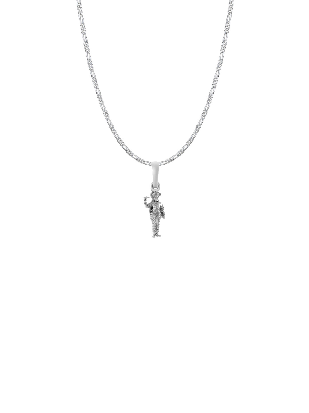 Metronaut Men 925 Sterling Silver Krishna Pendant With Chain