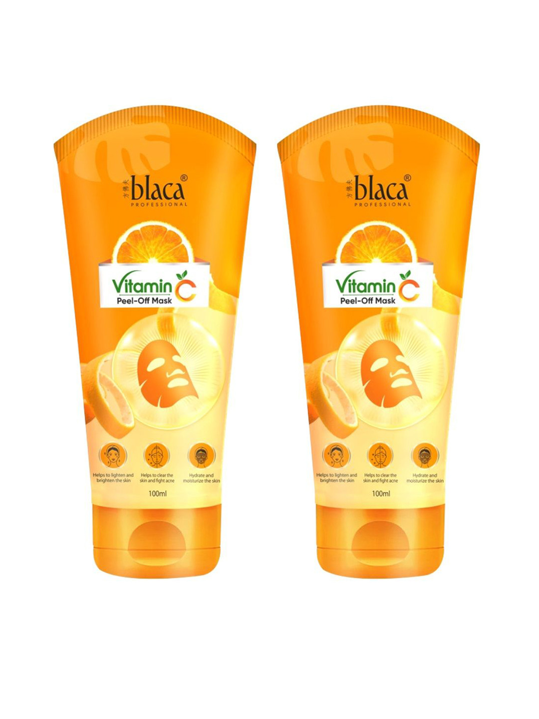 blaca Set Of 2 Vitamin C Peel Off Mask - 100 ml Each