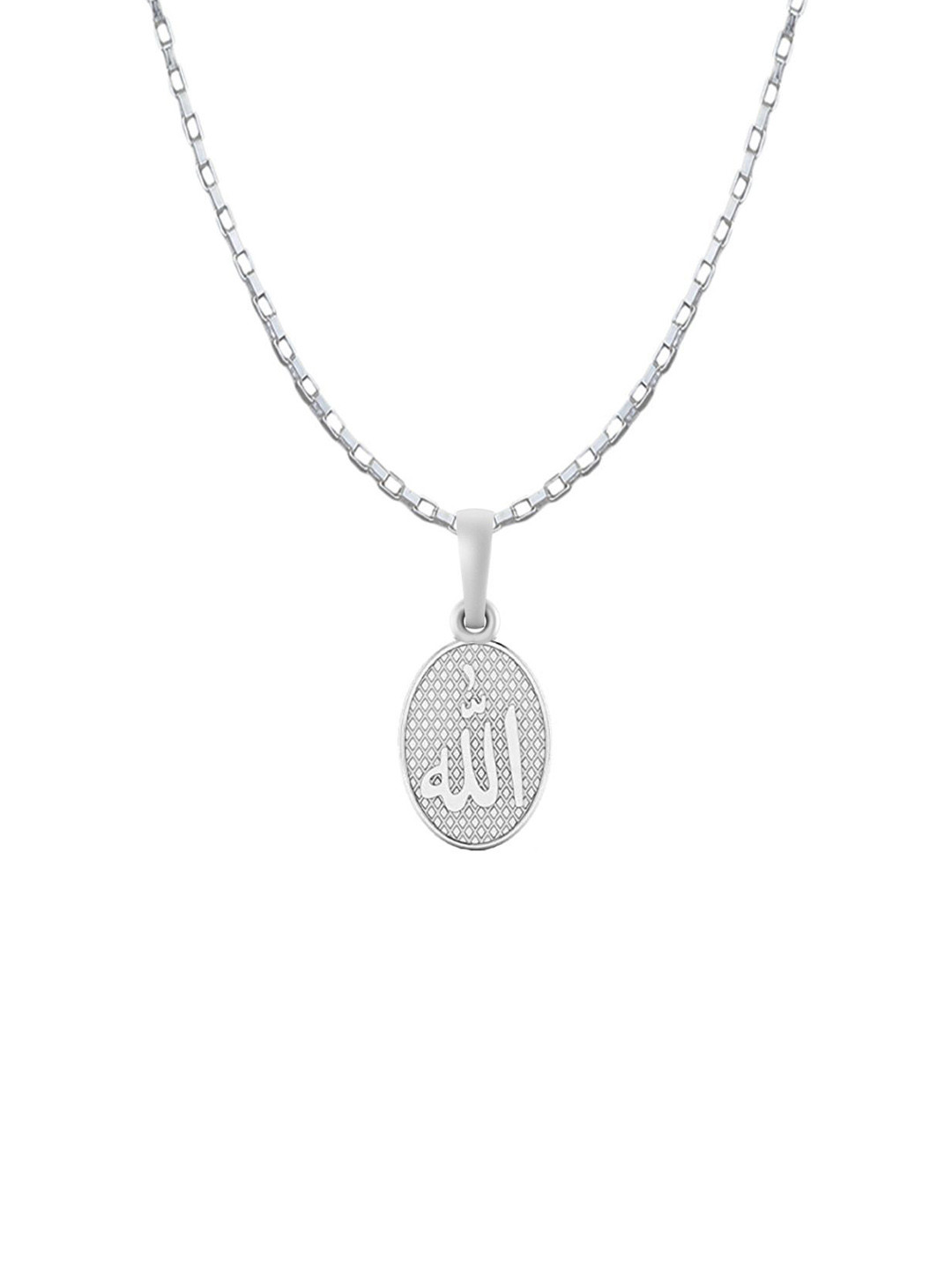 Metronaut Men 92.5 Sterling Silver Allah Pendant With Chain