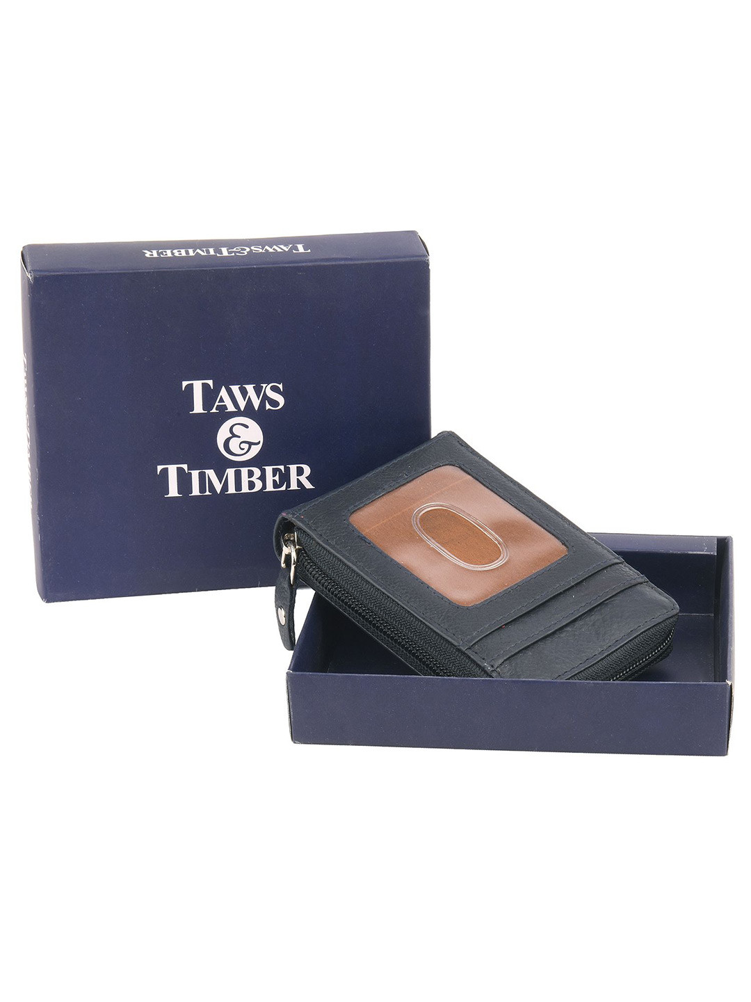TAWS&TIMBER Men Leather Zip Around Wallet