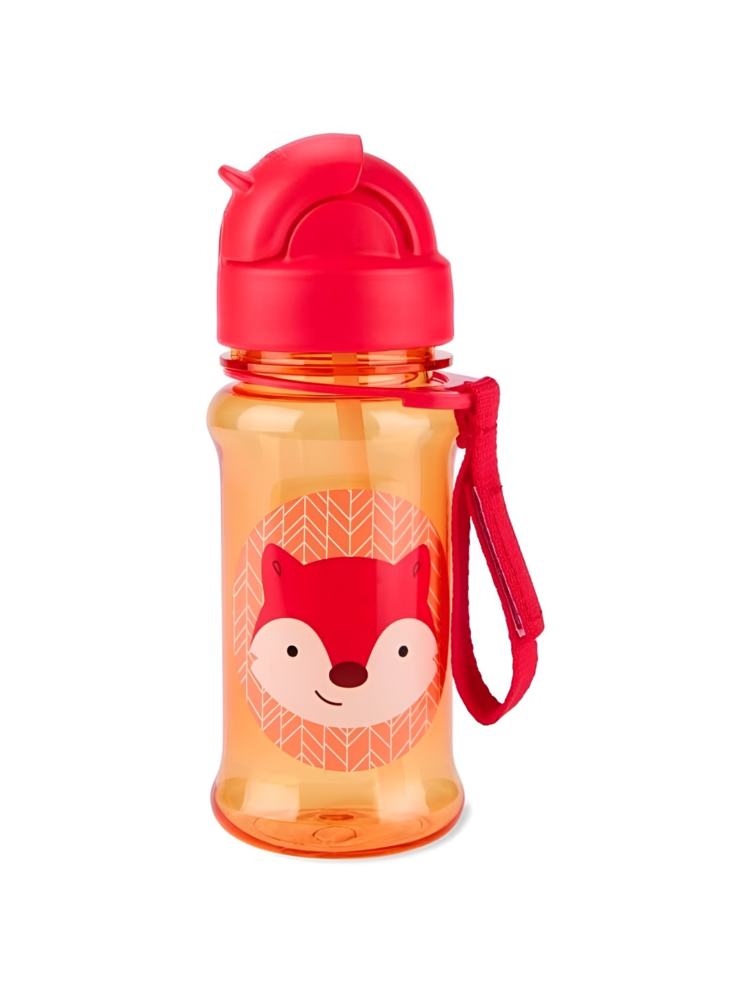 SKIP HOP Tritan Red Conversational Plastic Flip Top Sipper - 350ml
