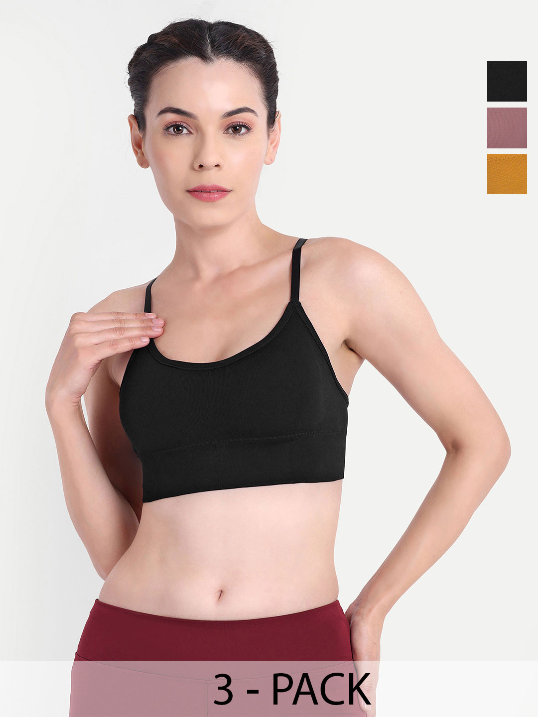 Trulymart Pack Of 3  Full Coverage Lightly Padded Bra