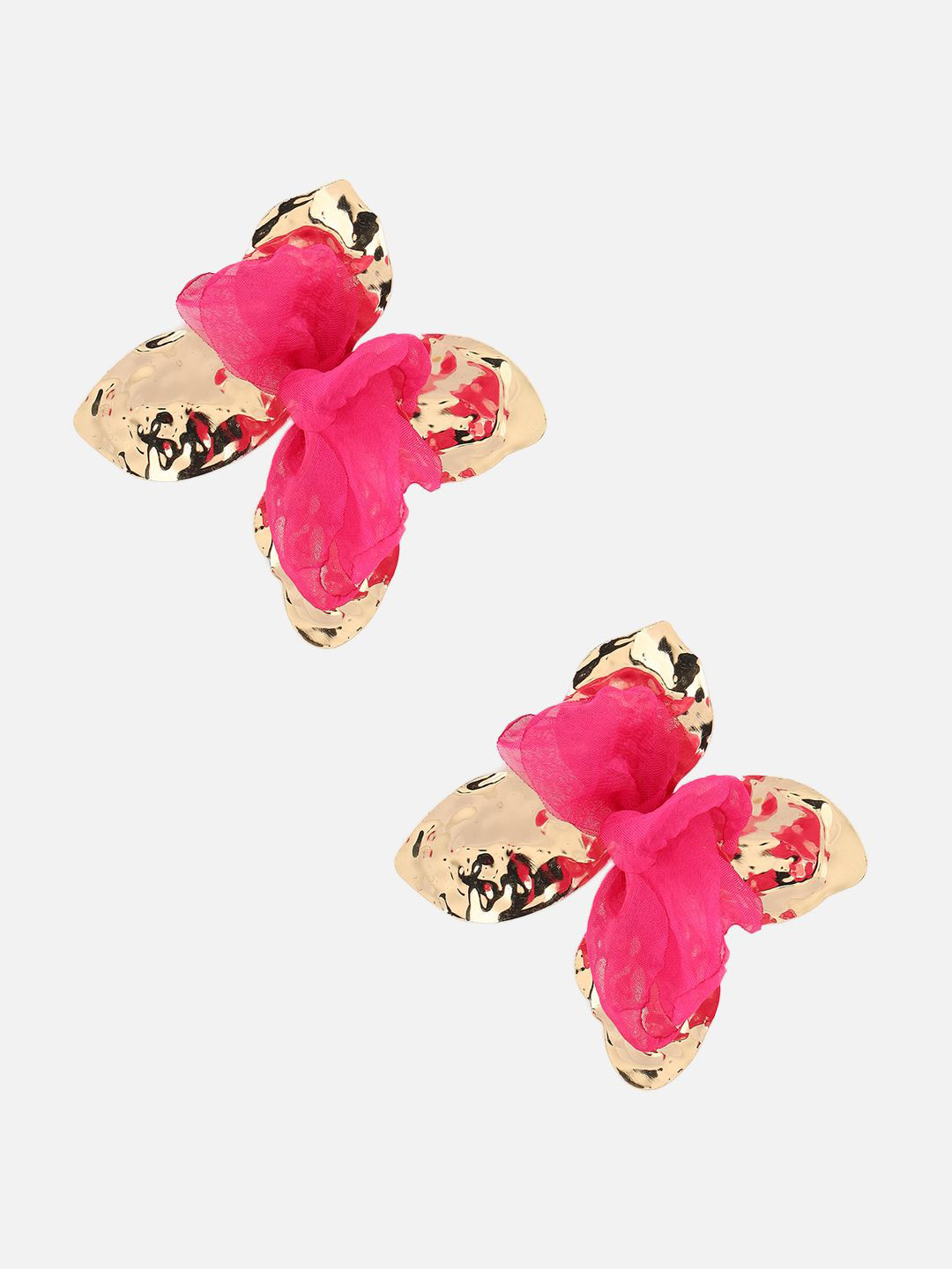 Beatnik Gold-Plated Floral Shaped Studs