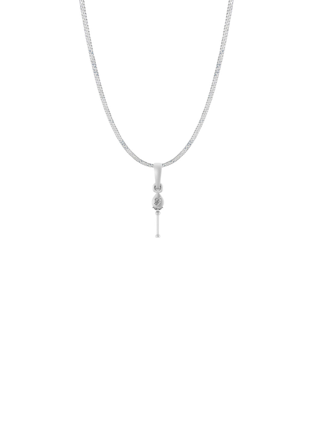 Metronaut Men 925 Sterling Silver Vel Pandel Tamil Om Pendant With Chain