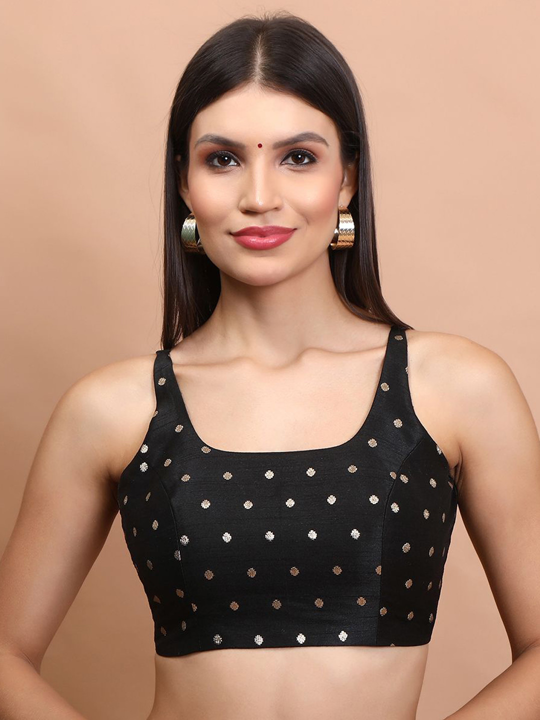 SALWAR STUDIO Woven Design Ready to Wear Saree Blouse