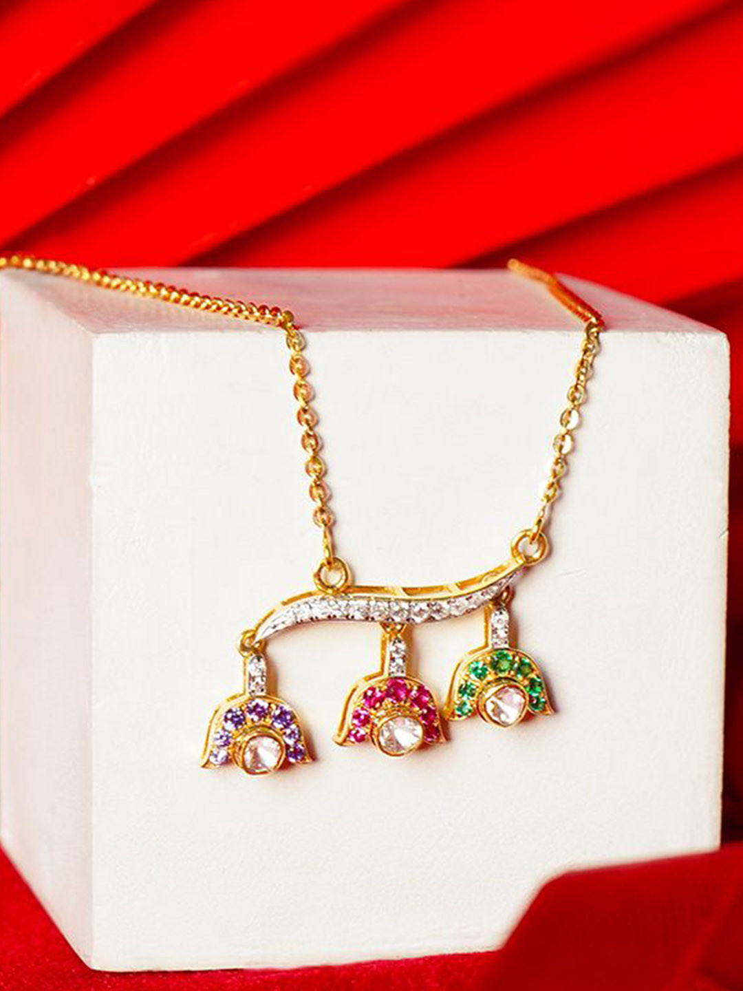 Polki Stories By Raniwala Gold Polki Pendant