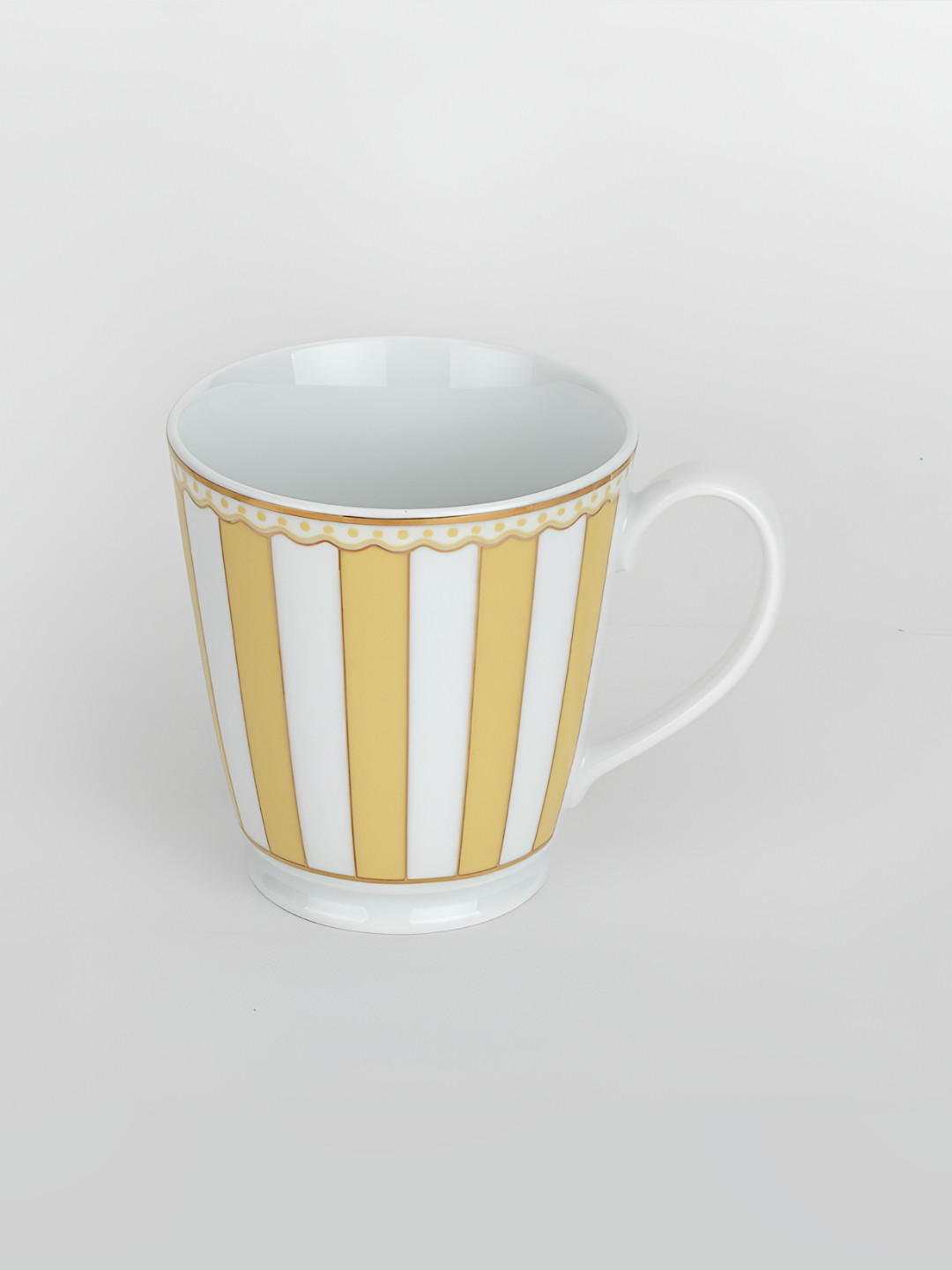 Noritake Impression Collection Yellow Striped Porcelain Handmade Mug-370ml