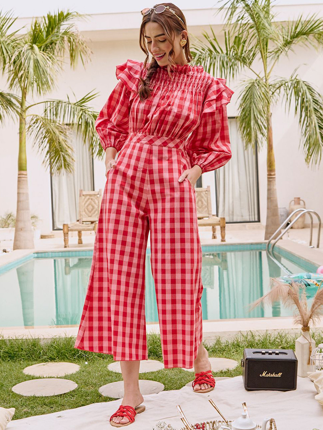 HOUSE OF FETT Women Berry Chess Jumpsuit